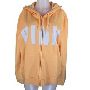 Victoria Secret Pink Full Zip Fleece Lined Hooded Winter Jacket XXL NWT